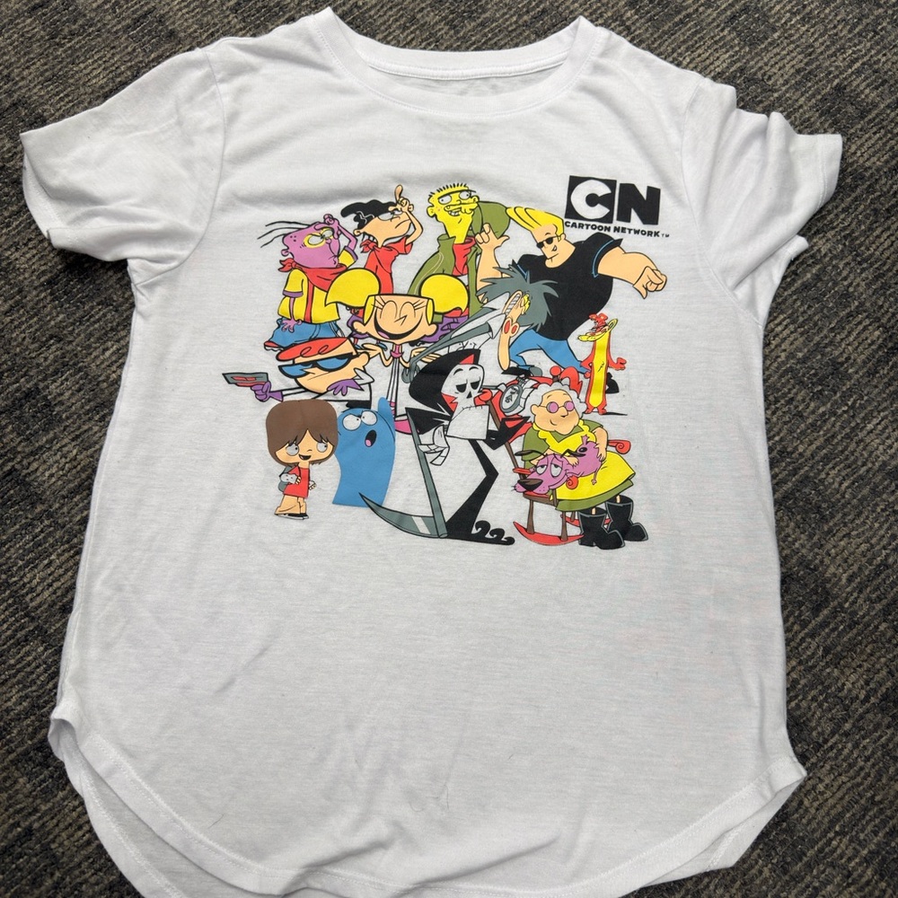 Cartoon Network Logo Tee in Black and White‎